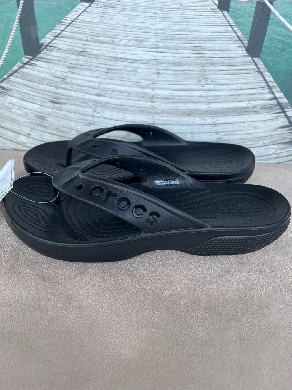CROCS Black Men’s Bayla II Flip Sandals
